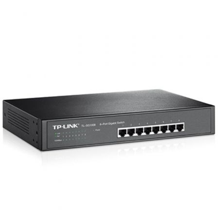 TP-Link TL-SG1008 Switch Gigabit de 8 Puertos Negro TP-Link TL-SG1008 Switch Gigabit de 8 Puertos Negro